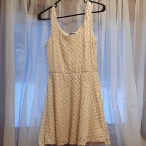 ♠️ Crochet Cream Color Spring Easter Cottagecore Country Sheath Dress